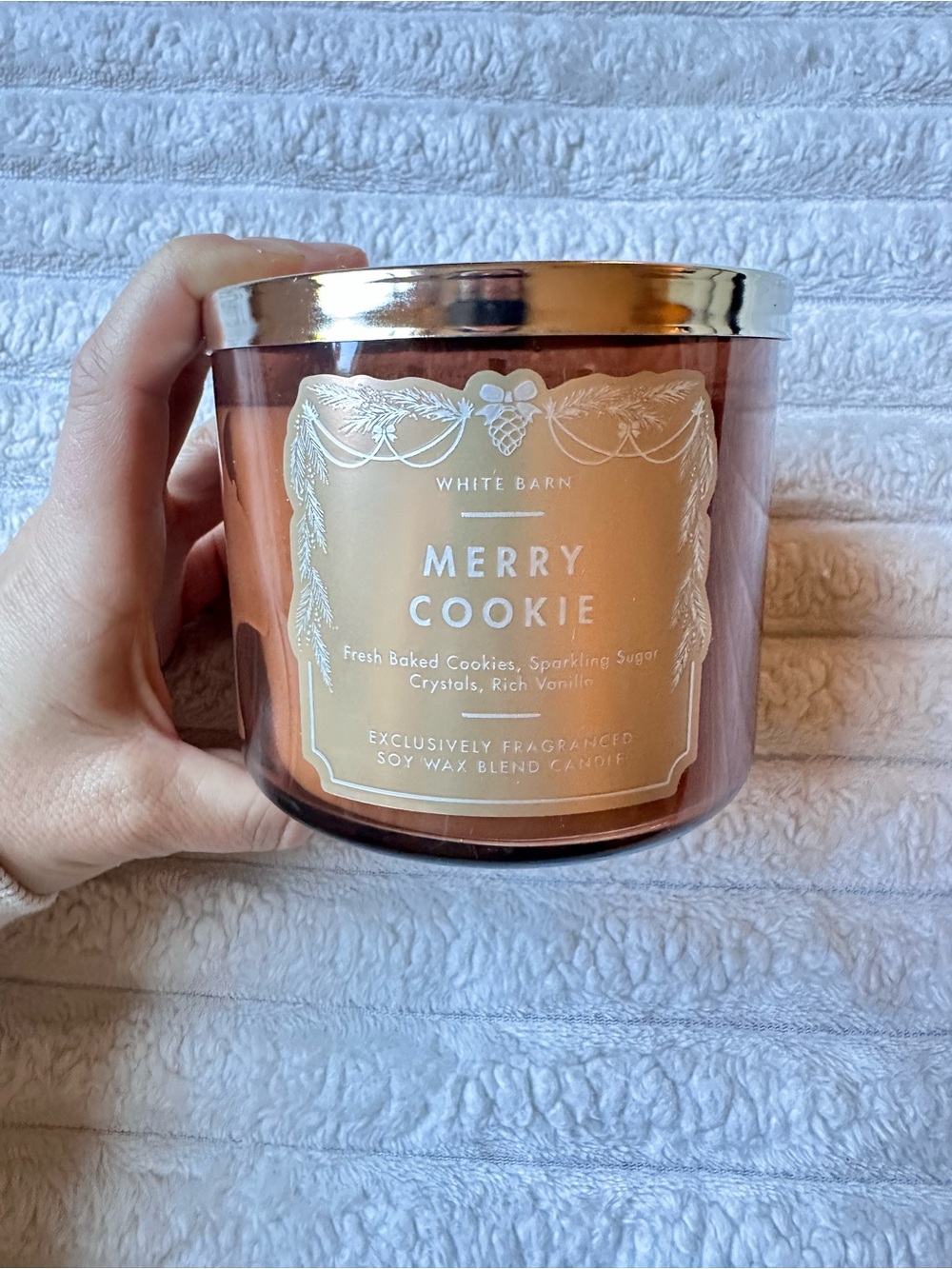 New BATH & BODY WORKS Merry Cookie 3 Three Wick Holiday Scented Candle NWT B&BW